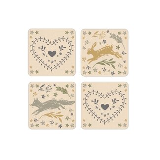 Cooksmart Onderzetters (Per 4 st) Woodland