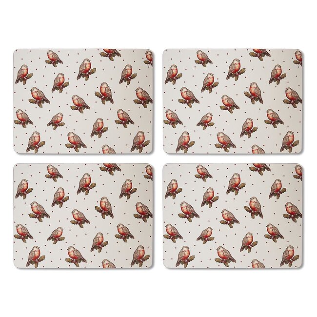 Placemats (Per 4 st) Red robin