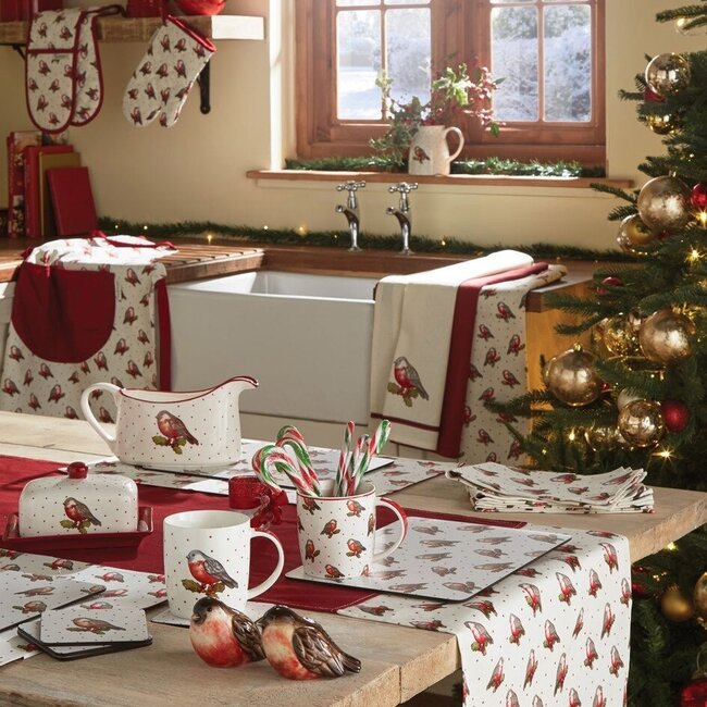 Placemats (Per 4 st) Red robin