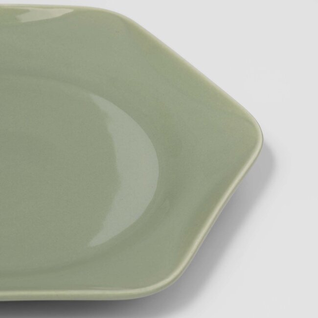 Essenza Sculpture gebaksbord - Stone green