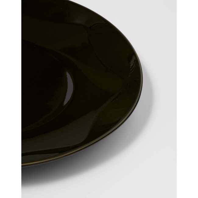 Essenza Sculpture dinerbord - Donkergroen