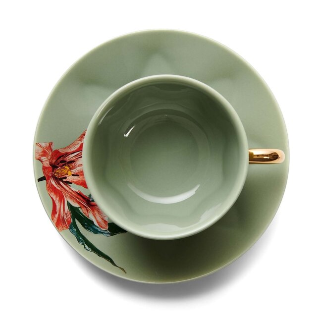 Essenza Galerij koffiekop & schotel - Groen