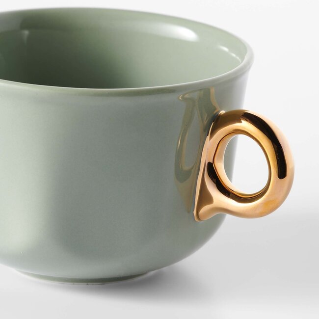 Essenza Galerij koffiekop & schotel - Groen