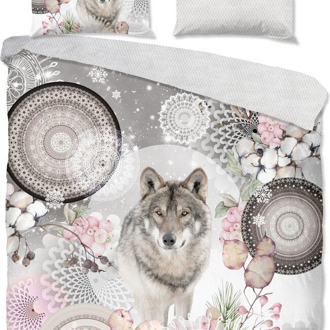 Flanel dekbedovertrek Isaci wolf