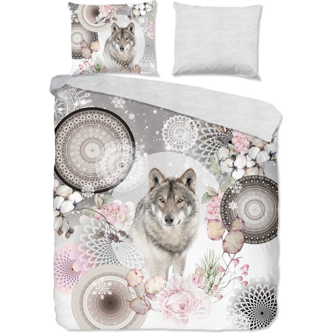 Flanel dekbedovertrek Isaci wolf