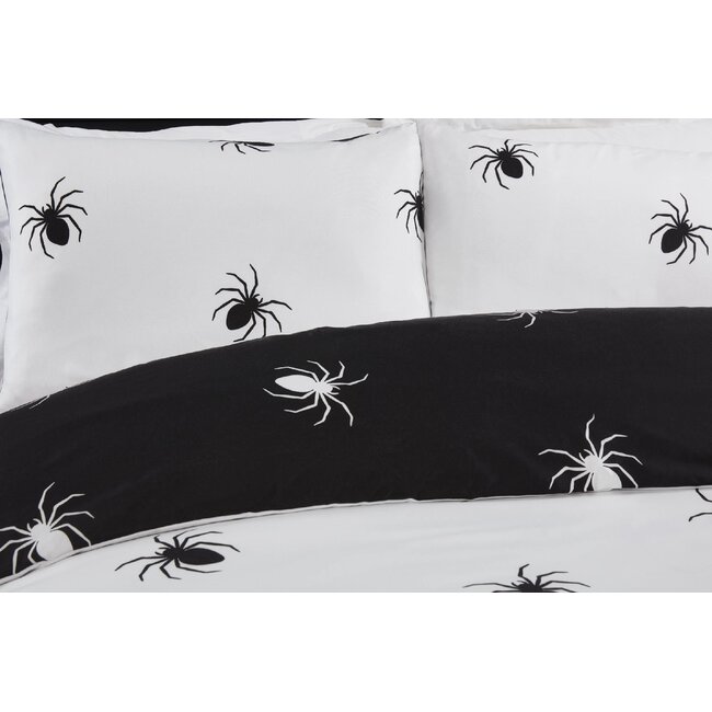 Microvezel dekbedovertrek Black spider