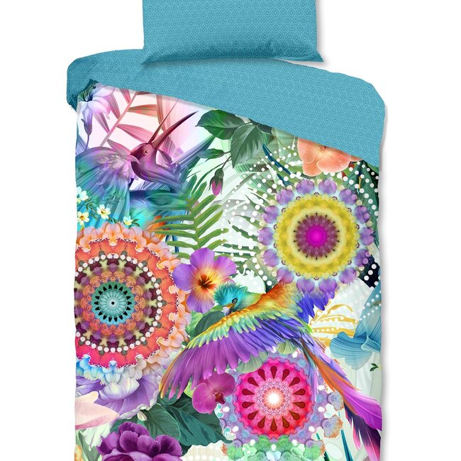 Katoen satijn dekbedovertrek Aviva