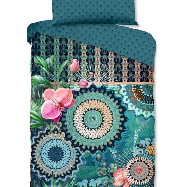 Katoen satijn dekbedovertrek Valdez