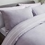 Polykatoen dekbedovertrek Texture stripe grijs - 1-persoons (135x200 + 50x75cm)