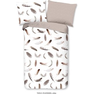 Good Morning Flanel dekbedovertrek Feathers