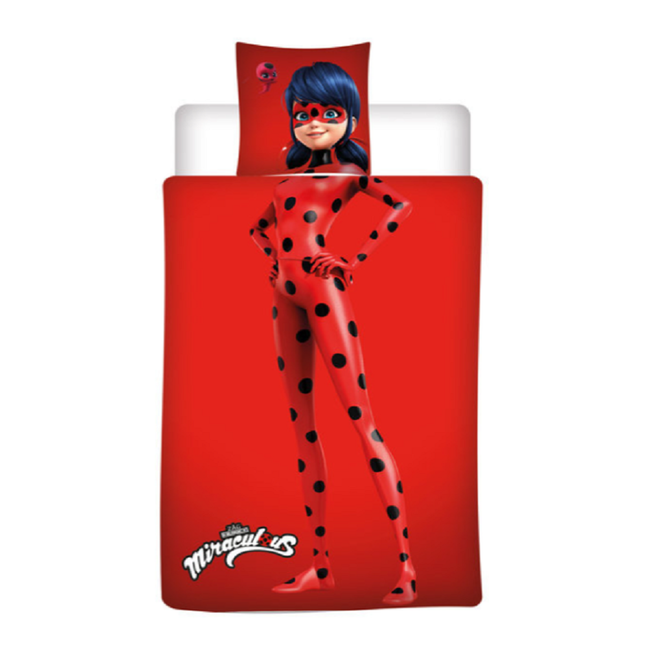 Ladybug  dekbedovertrek - flanel - 140x200 cm