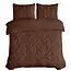 Katoen dekbedovertrek Salvador - bruin