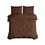 Katoen dekbedovertrek Salvador - bruin