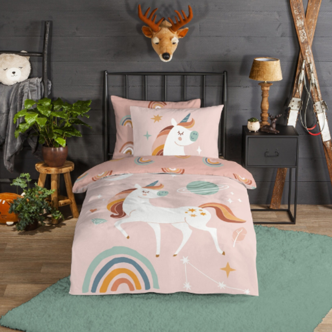 Flanel kinderdekbedovertrek Unidance - 140x220  + 60x70 cm