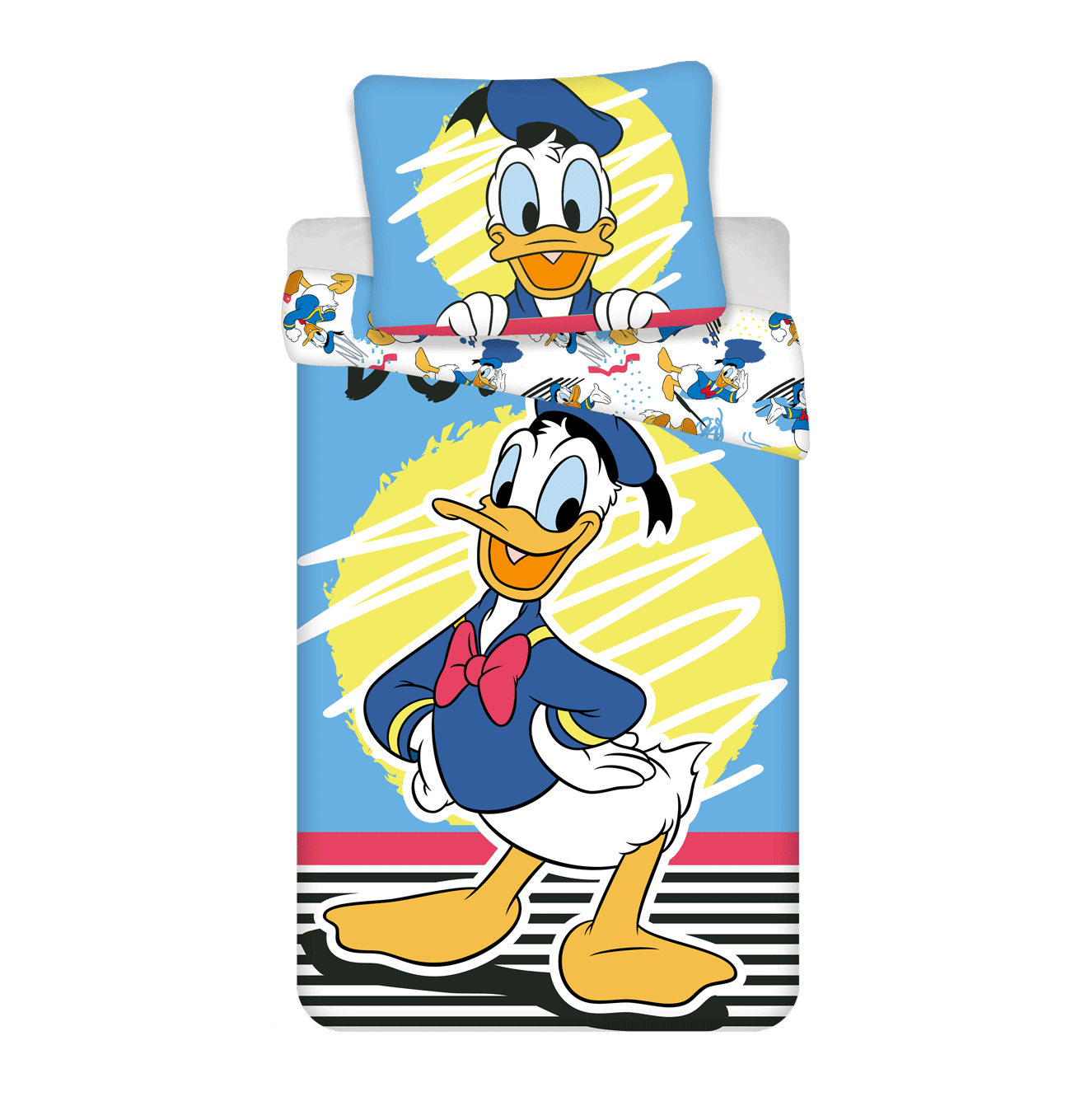 Kinderdekbedovertrek Donald Duck - katoen - 140x200 + 70x90 cm