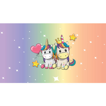 Unicorn / eenhoorn dekbedovertrek