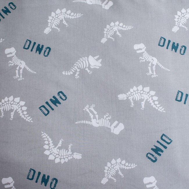 Glow in the dark kinderdekbedovertrek T-rex - katoen - 140x200 + 70x90 cm