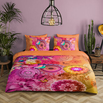 Katoensatijn dekbedovertrek