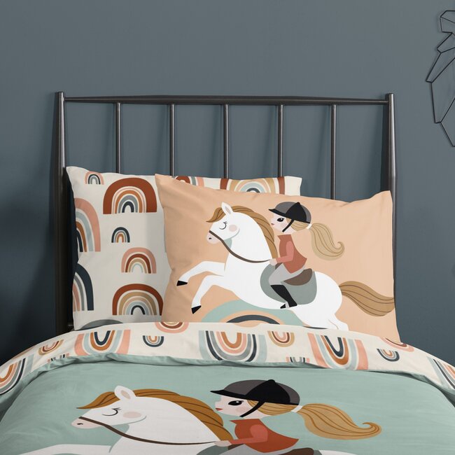 Katoen kinderdekbedovertrek Destin - 140x220  + 60x70 cm