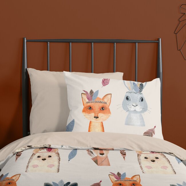 Katoen kinderdekbedovertrek Rave - 140x220  + 60x70 cm