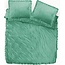 Velvet dekbedovertrek ruffles - groen