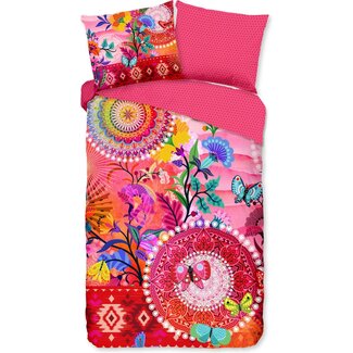 HiP HIP Gisela Dekbedovertrek – Katoen Satijn 200TC – Bloemen & Mandala Design