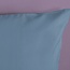 Katoensatijn dekbedovertrek uni ice blauw