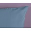 Katoensatijn dekbedovertrek uni ice blauw