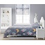 Teddy Fleece kinderdekbedovertrek - Glow in the dark - Owl  - Blauw - 140x220 + 60x70 cm