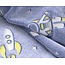 Teddy Fleece kinderdekbedovertrek - Glow in the dark - Space - Blauw - 140x220 + 60x70 cm