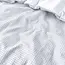 Katoen percale dekbedovertrek Waffle - wit