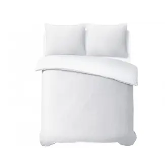 Sleeptime Dekbedovertrek Waffle - wit - Katoen percale