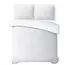 Katoen percale dekbedovertrek Waffle - wit