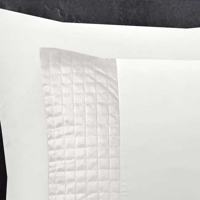 Dekbedovertrek velvet band  - Wit - Microvezel