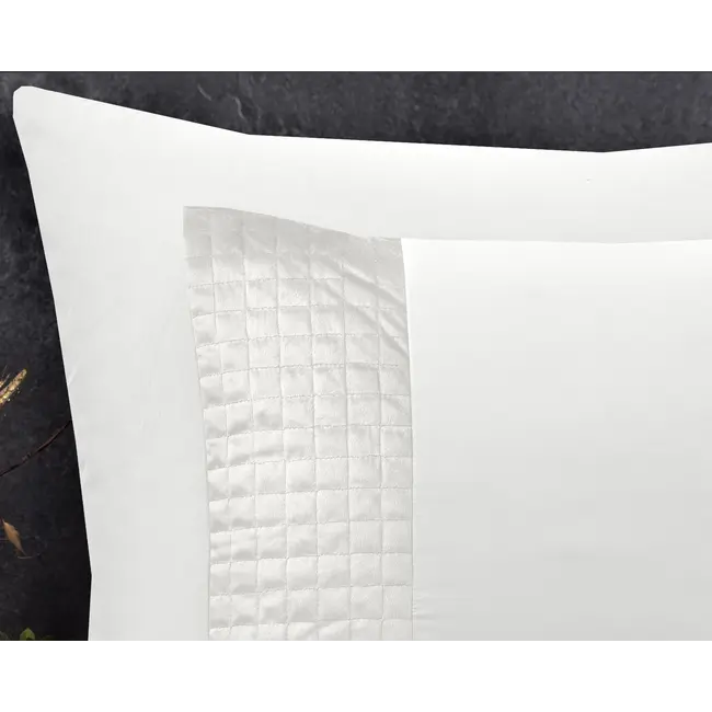 Dekbedovertrek velvet band  - Wit - Microvezel