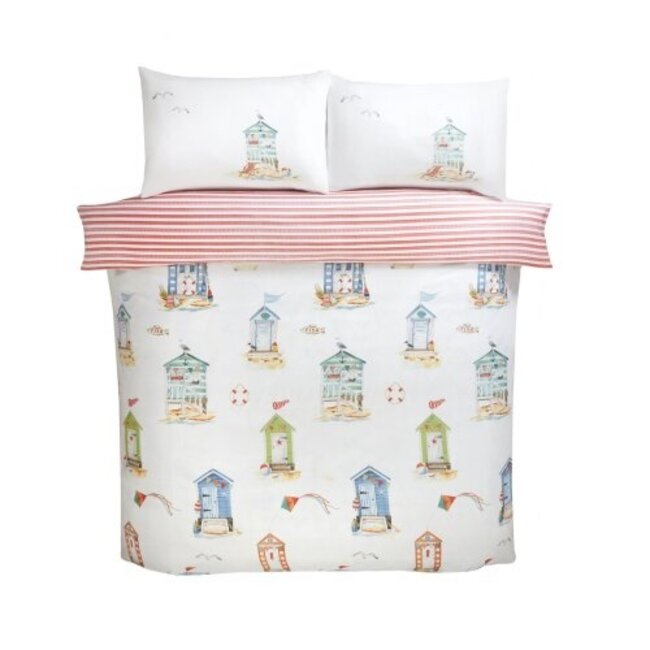 Microvezel dekbedovertrek Strandhuisjes