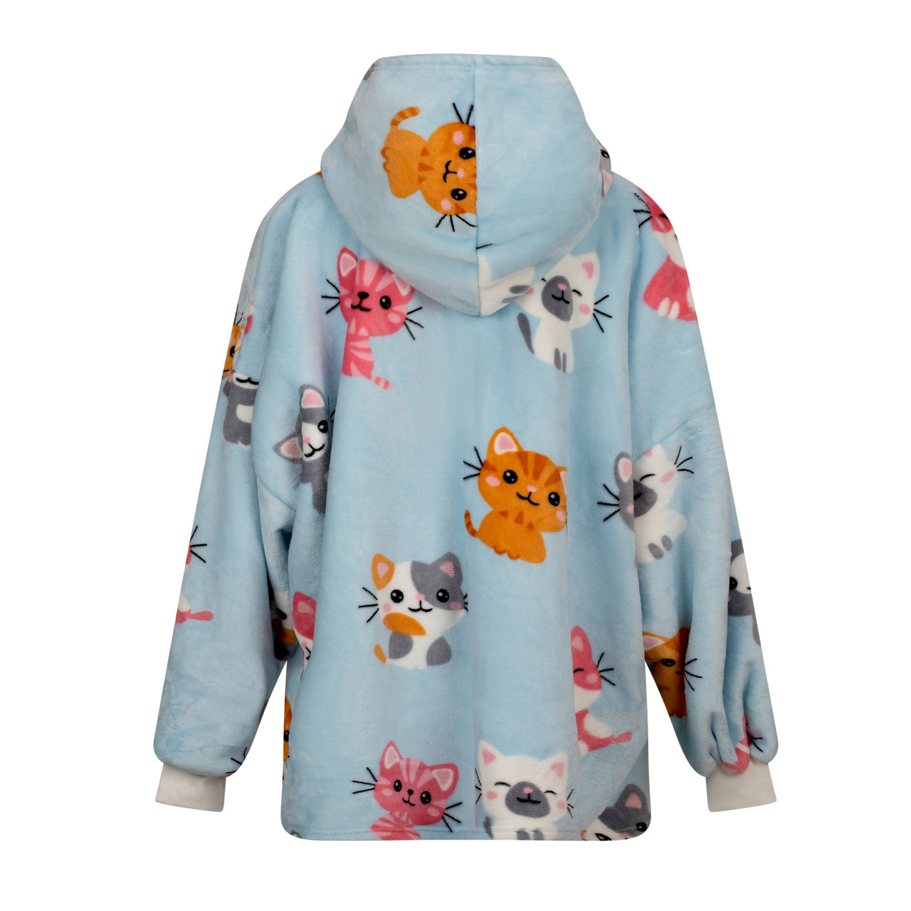 Fleece snuggle Hoodie - Kitties