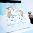 Katoen kinderdekbedovertrek Believe in magic - 140x220 + 60x70 cm