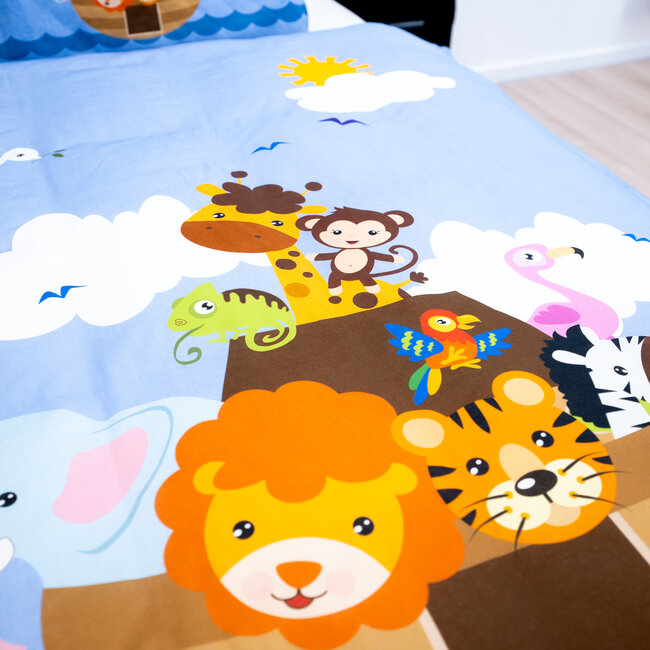 Decoware ledikant dekbedovertrek Noah's ark - katoen - 100x140 cm