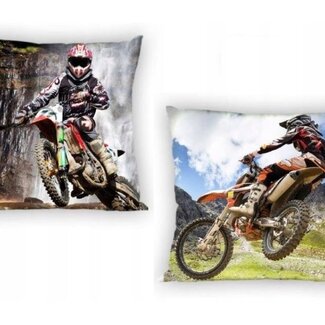 Sweet Home Sierkussenhoes Motorcrosser - 40 x 40 cm