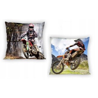 Sweet Home Sierkussenhoes Motorcrosser - 40 x 40 cm