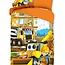 Katoen kinderdekbedovertrek Bouwplaats - 140x220 + 60x70 cm