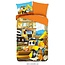 Katoen kinderdekbedovertrek Bouwplaats - 140x220 + 60x70 cm