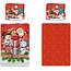 Kerst kinderdekbedovertrek merry christmas - katoen - 140x200 + 60x63 cm