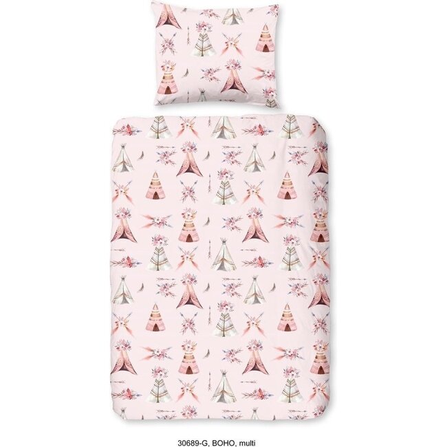 Katoen kinderdekbedovertrek Boho - 140x220 + 60x70 cm