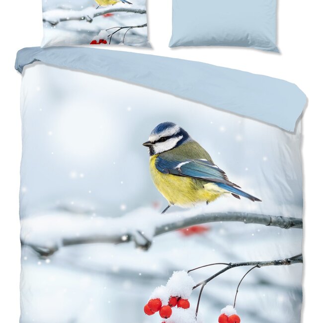 Katoen dekbedovertrek Pimpelmees