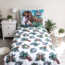 Jurassic World glow in the dark kinderdekbedovertrek Roar - katoen - 140 x 200 cm + 70 x 90 cm