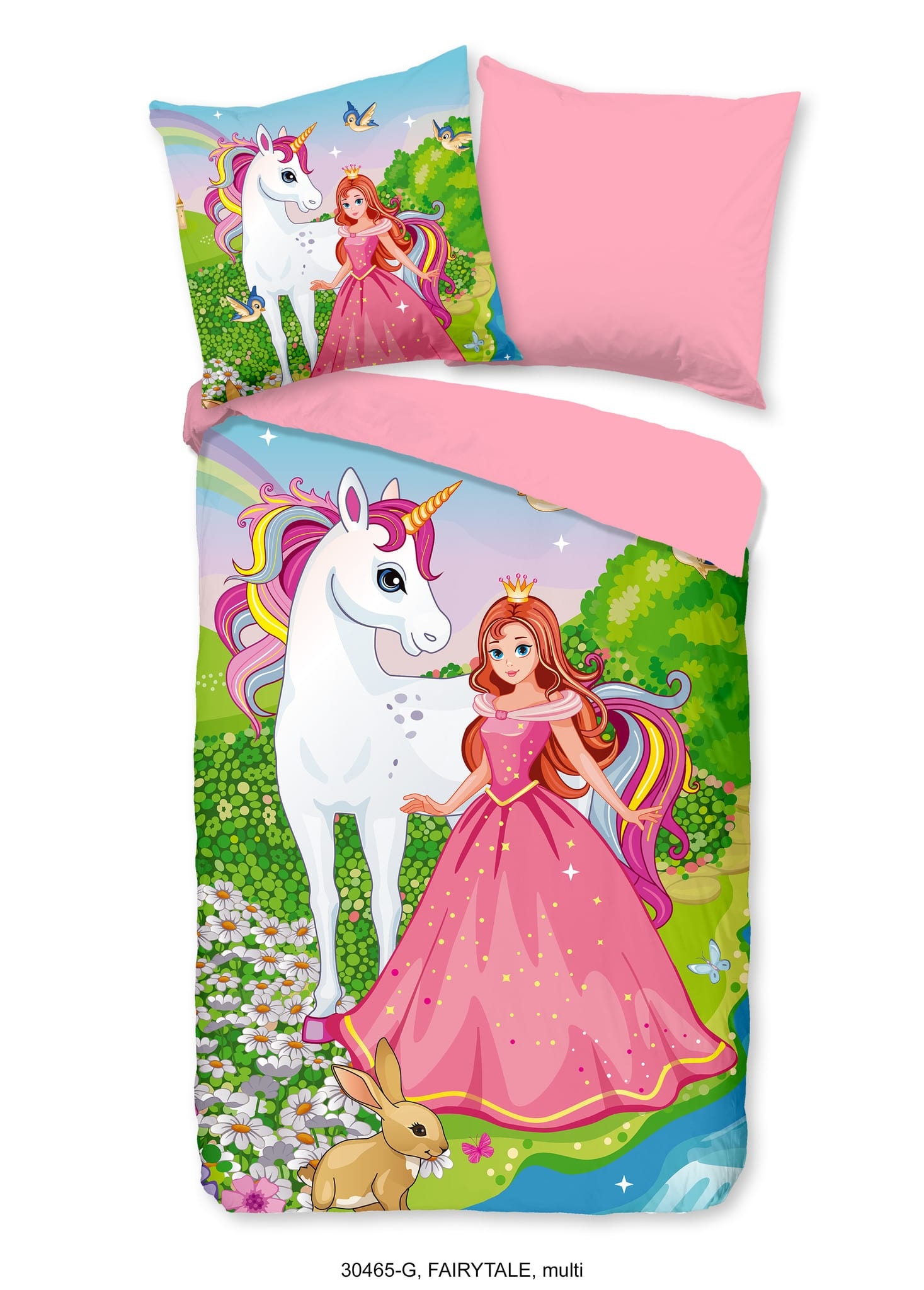 Good Morning kinderdekbedovertrek Fairytale - katoen - 140x220 + 60x70 cm
