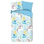 Flanel kinderdekbedovertrek Unicorn prinses - 140x220  + 60x70 cm