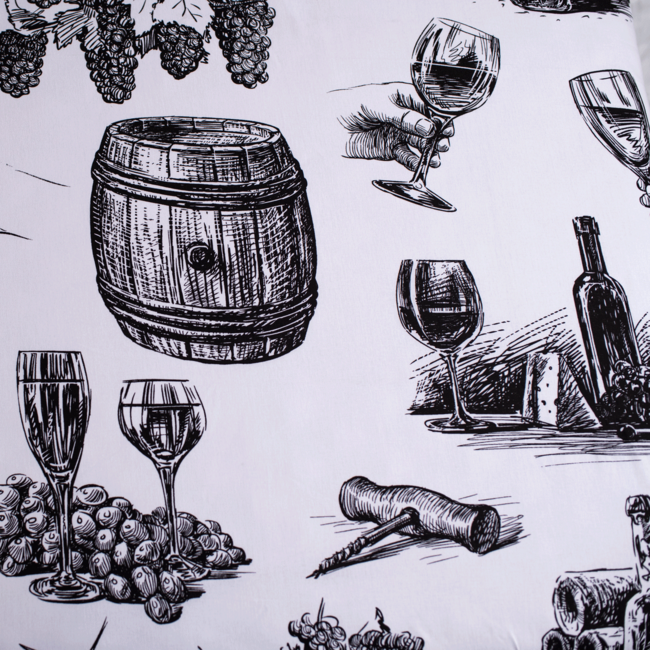 Hoeslaken wijn - katoen - 90x200 cm